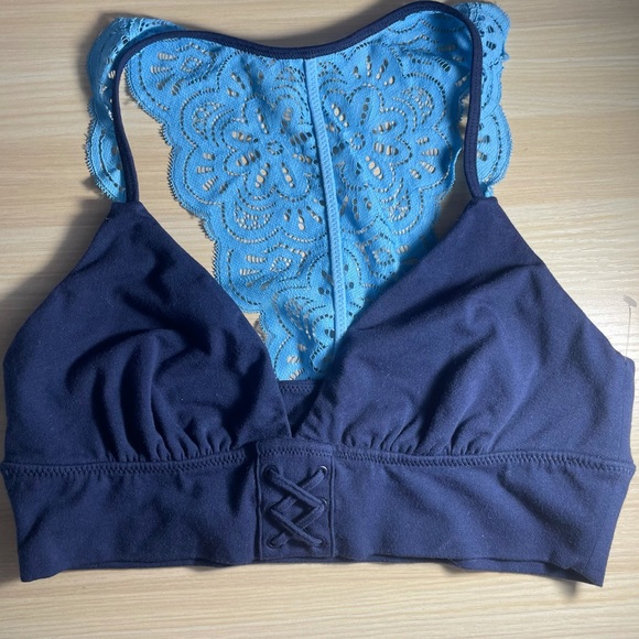 Aerie Dark Blue Lace Bralette